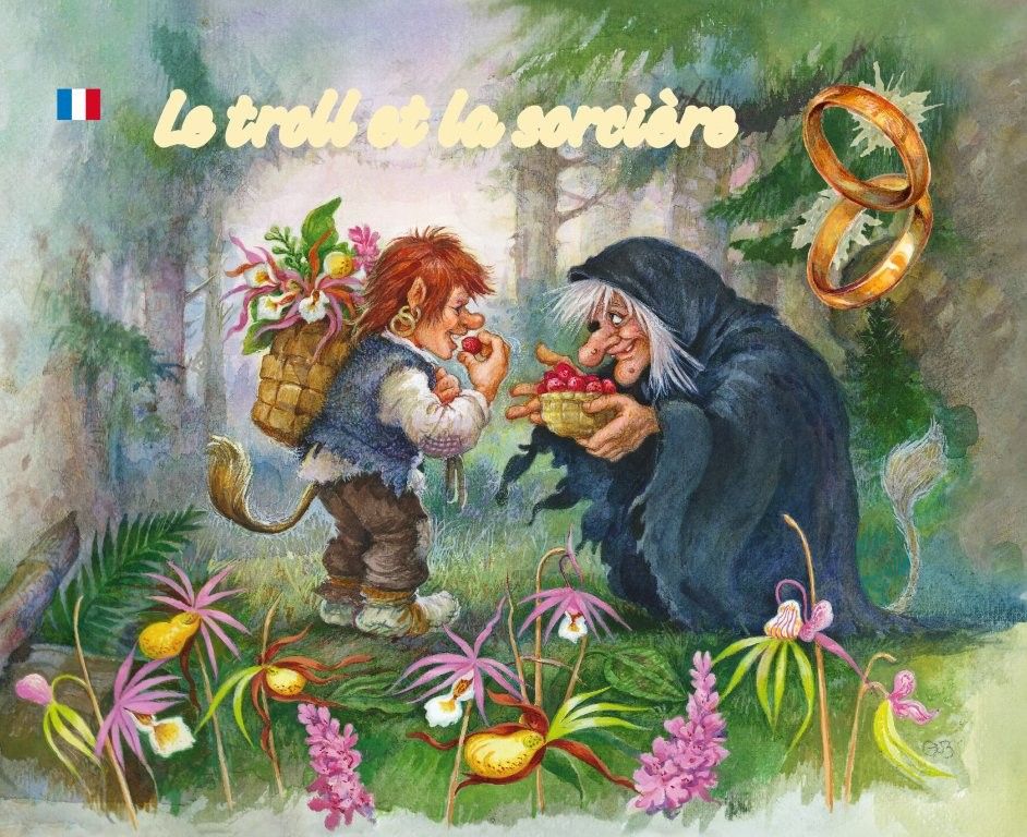 Trollgutten og heksa fransk
