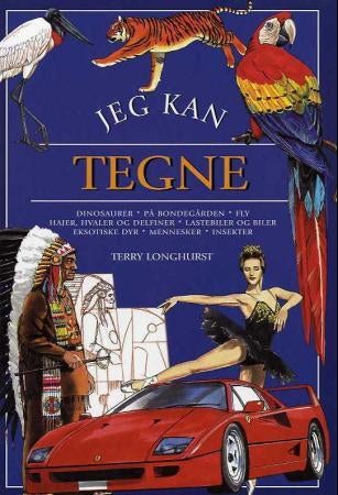 Jeg kan tegne - dinosaurer, på bondegården, fly, hajer, hvaler og delfiner, lastebiler og biler, eksotiske dyr, menn