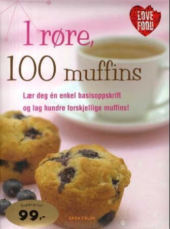 1 røre, 100 muffins - lær deg én enkel basisoppskrift og lag hundre forskjellige muffins!