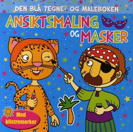 Den blå tegne- og maleboken - ansiktsmaling og masker