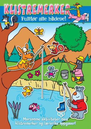 Klistremerker - fullfør alle bildene! : grønt hefte