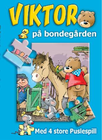 Viktor på bondegården - med 4 store puslespill