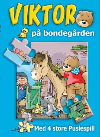 Viktor på bondegården - med 4 store puslespill