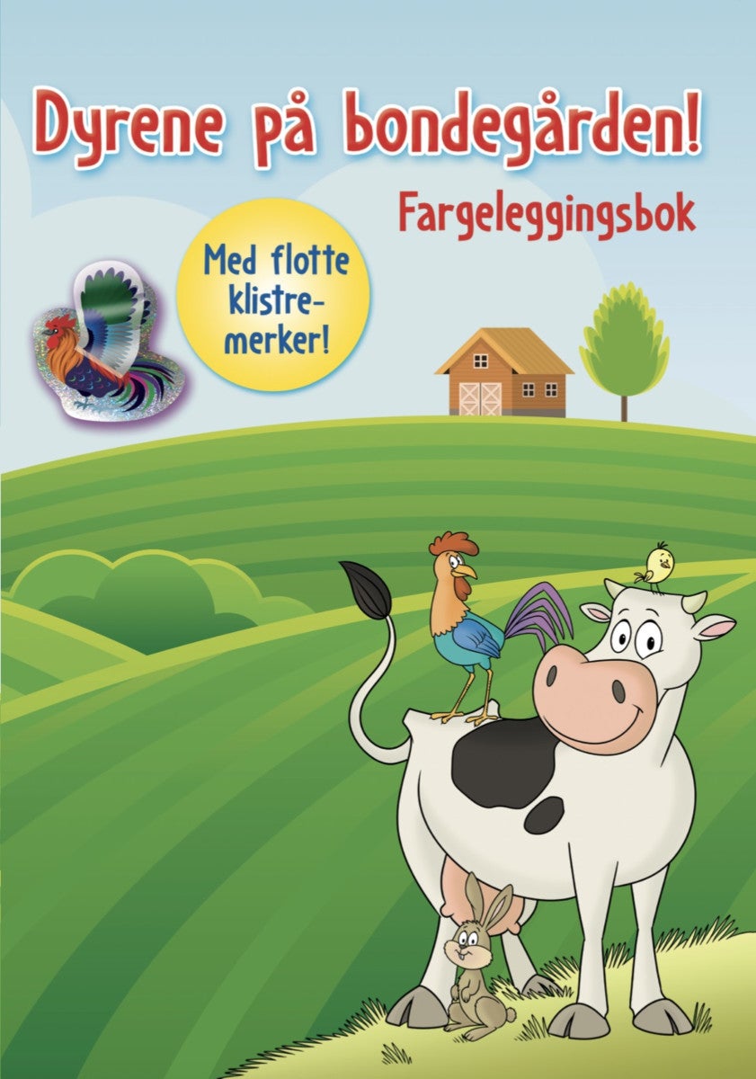 Dyrene på Bondegården! - fargeleggingsbok