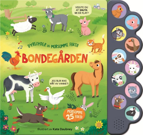 Bondegården - dyrelyder og morsomme fakta