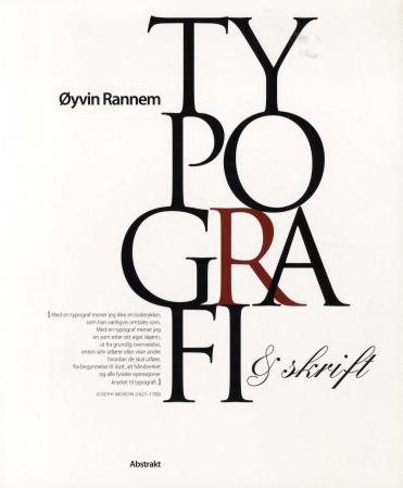 Bilde av Typografi Og Skrift Av Øyvin Rannem