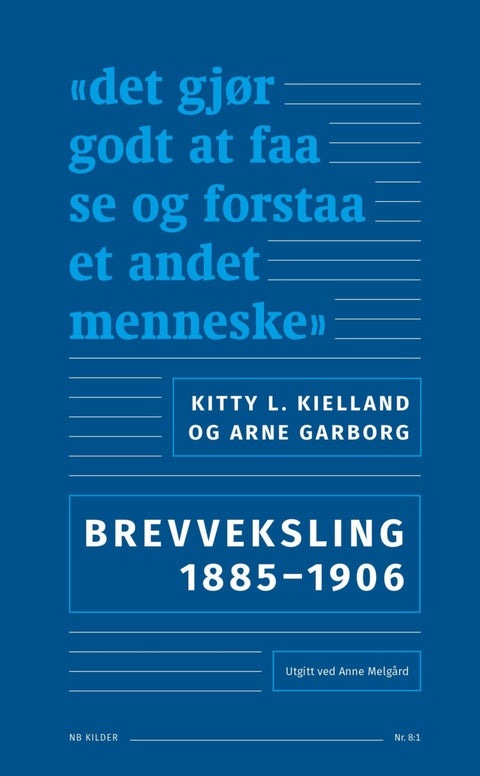 Kitty L. Kielland og Arne Garborg - brevveksling 1895¿1906