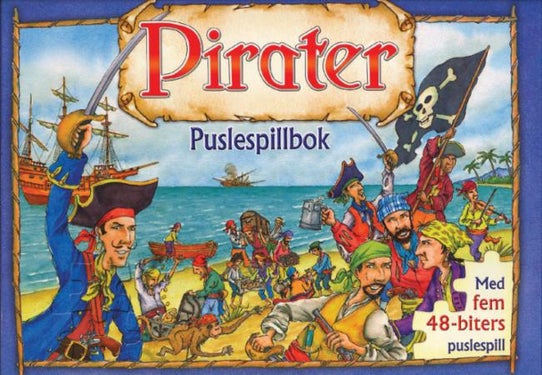 Pirater - puslespillbok : med fem 48-biters puslespill