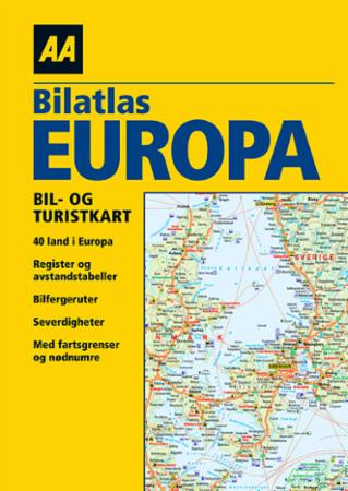 Bilatlas Europa - bil- og turistkart