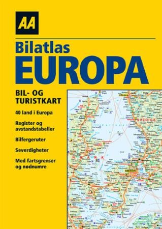 Bilatlas Europa - bil- og turistkart