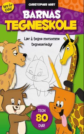 Barnas tegneskole - lær å tegne morsomme tegneseriedyr