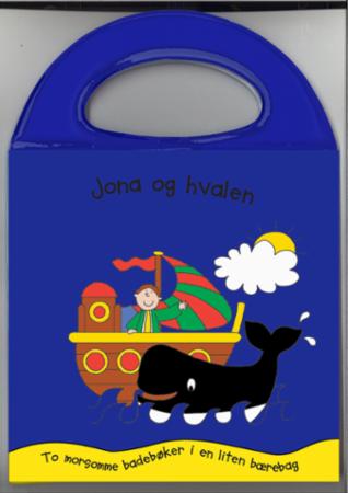 Jona og hvalen - to morsomme badebøker i en liten bærebag