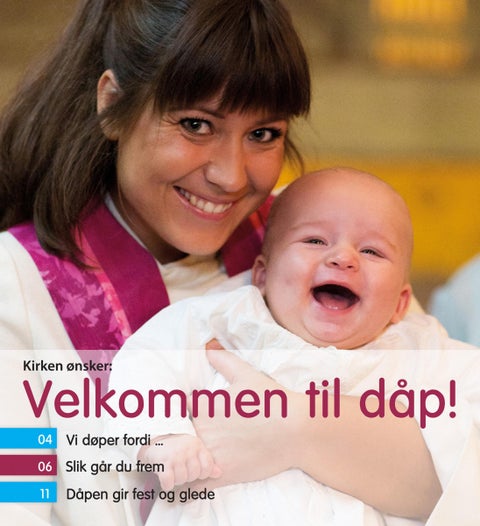 Kirken ønsker velkommen til dåp
