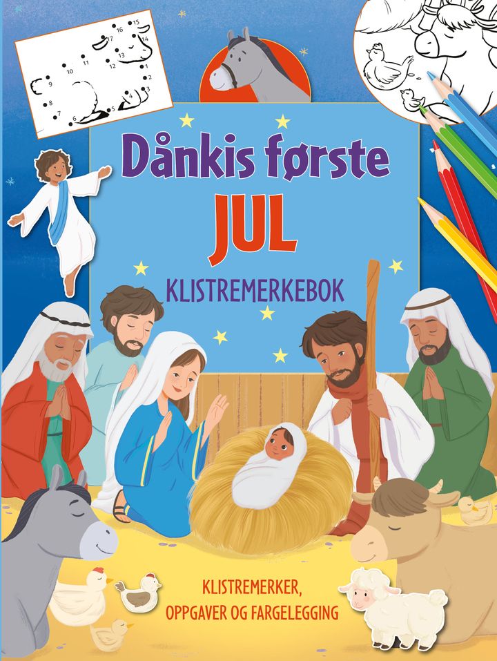 Dånkis første jul - klistremerker, oppgaver og fargelegging