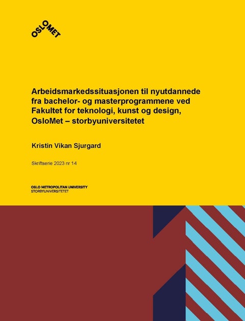 Rekrutteringsmønstre til bachelor- og masterprogrammene ved Fakultet for teknologi, kunst og design,
