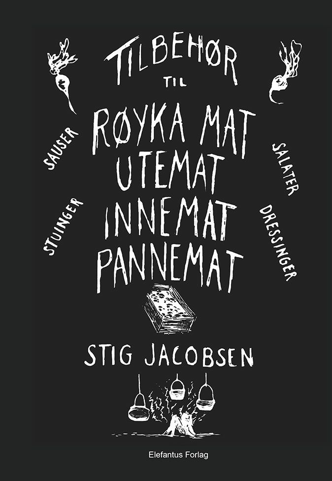 Tilbehør til røyka mat, utemat, innemat, pannemat