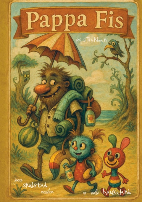 Pappa Fis - på stranden