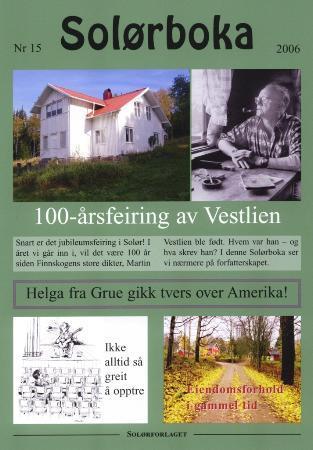 Solørboka 2006 - årbok for lokal litteratur og historie