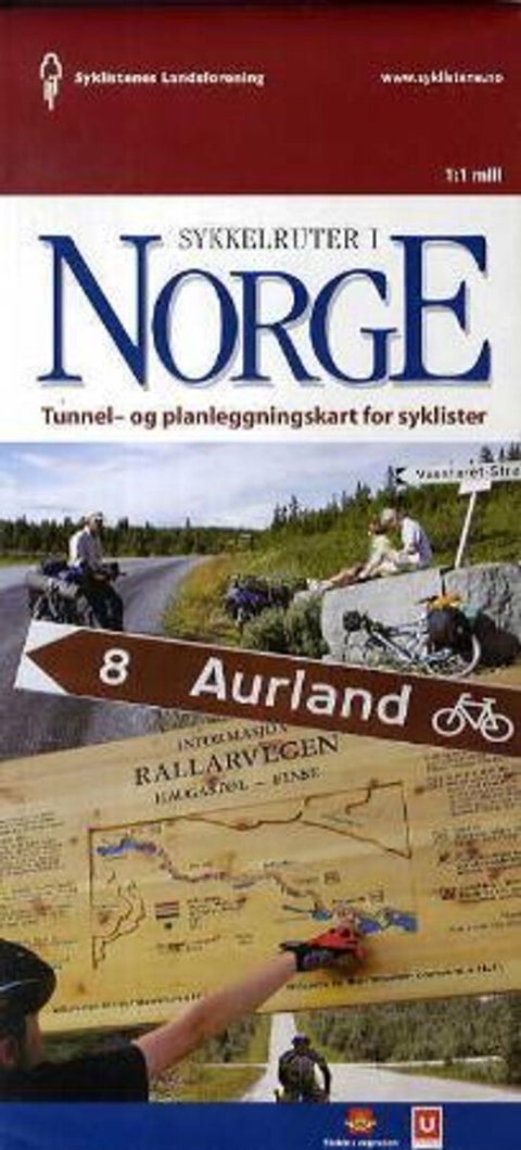 Sykkelruter i Norge - tunnel- og planleggingskart for syklister