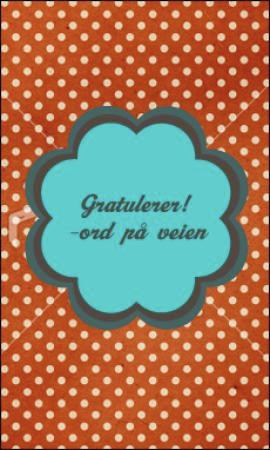 Gratulerer! - ord på veien