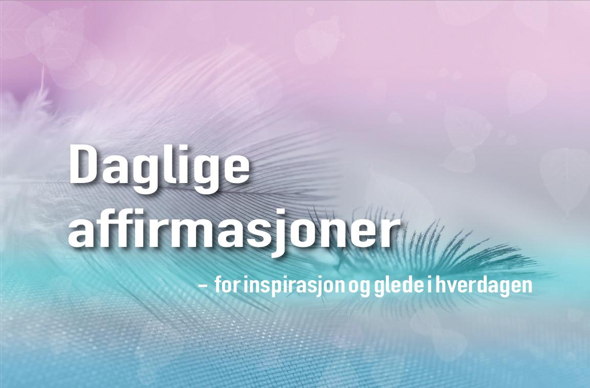 Daglige affirmasjoner. Meditasjonskort