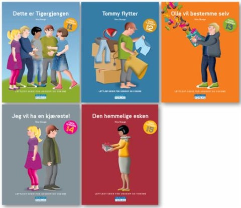 Tigergjengen bok 1-5 - lettlest-serie for ungdom og voksne