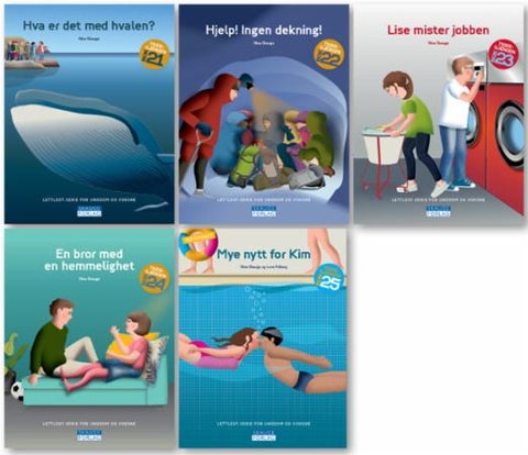 Tigergjengen bok 21-25 - lettlest-serie for ungdom og voksne