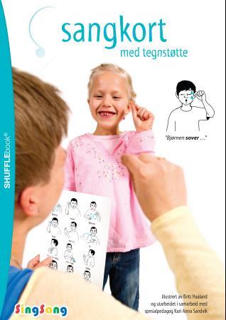 SingSang - sangkort med tegnstøtte : shufflebook