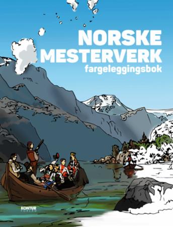 Bilde av Norske Mesterverk. Fargeleggingsbok