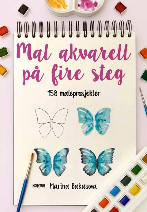Mal akvarell på fire steg