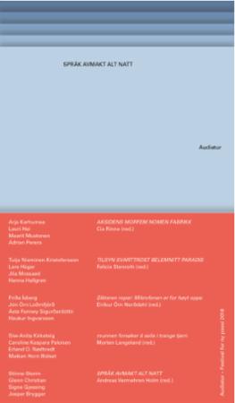 Audiatur - Festival for ny poesi, 2018