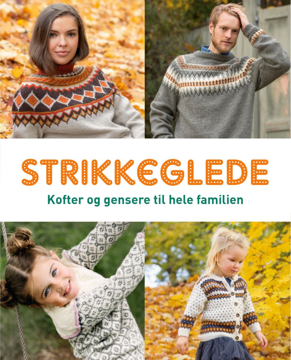 Strikkeglede - kofter og gensere til hele familien