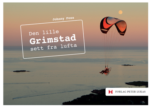 Den lille Grimstad sett fra luften