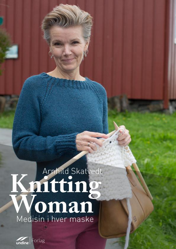 Knitting woman - medisin i hver maske