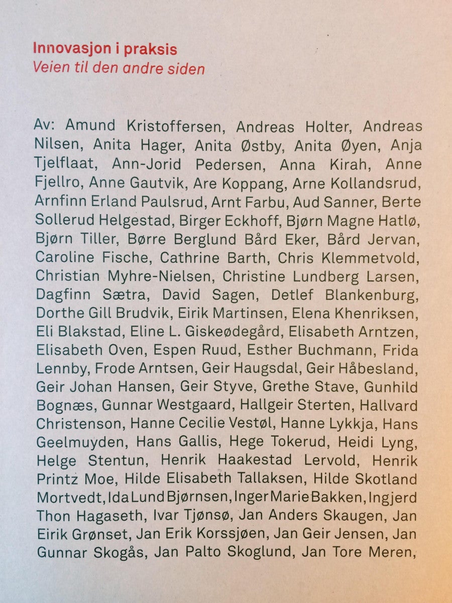Innovasjon i praksis - veien til den andre siden