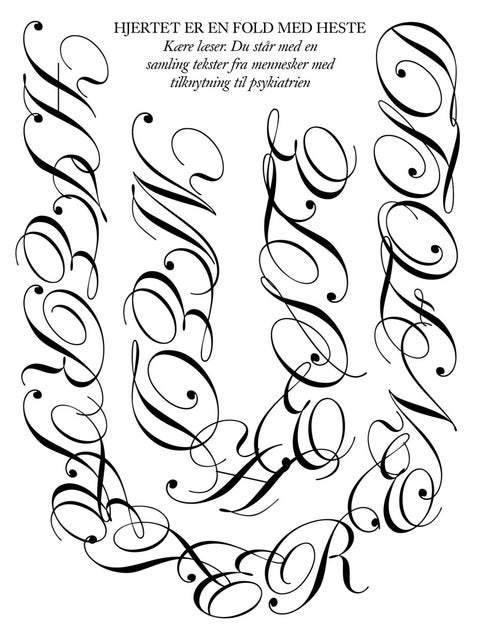 Hjertet er en fold med heste