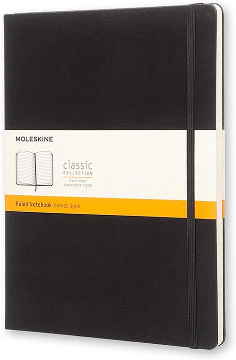 Moleskine Notatbok Linjert Sort XL