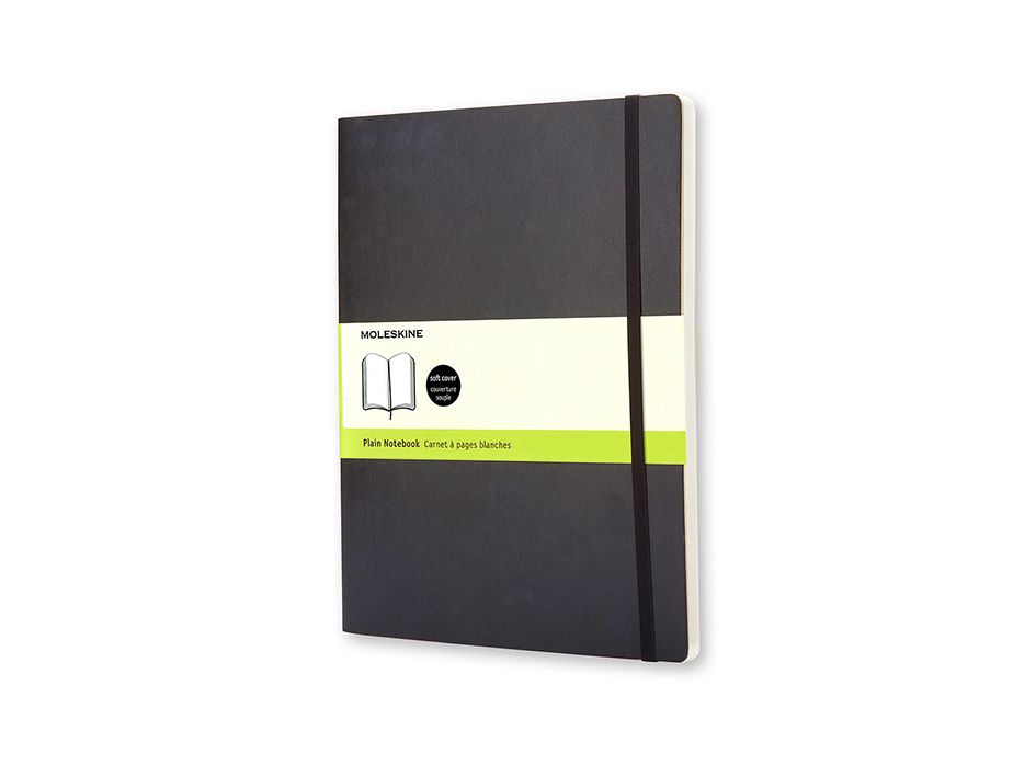 Moleskine Notatbok Myk Blank Sort Xl