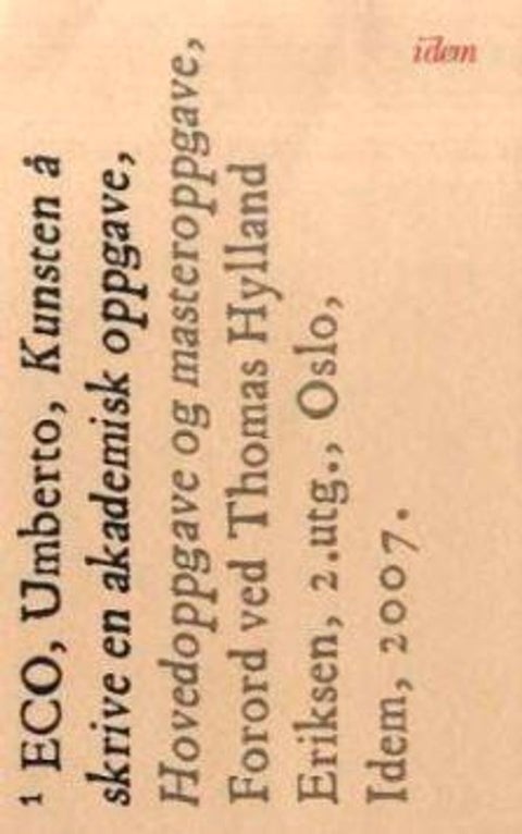 Kunsten å skrive en akademisk oppgave, hovedoppgave og masteroppgave