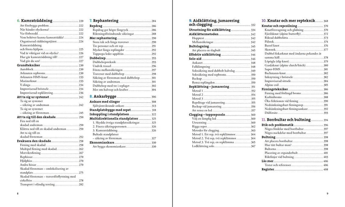 Avancerad klättring och repteknik