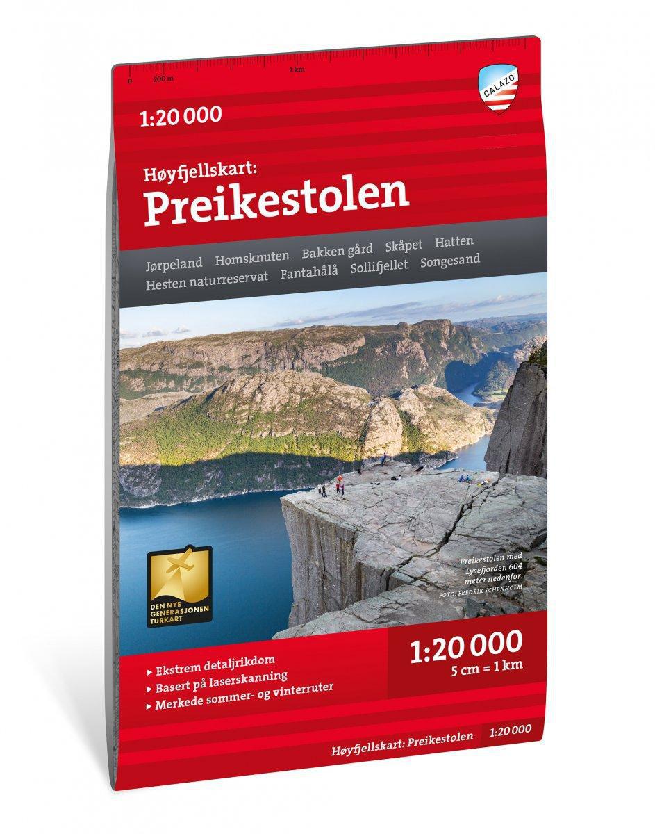 Høyfjellskart: Preikestolen