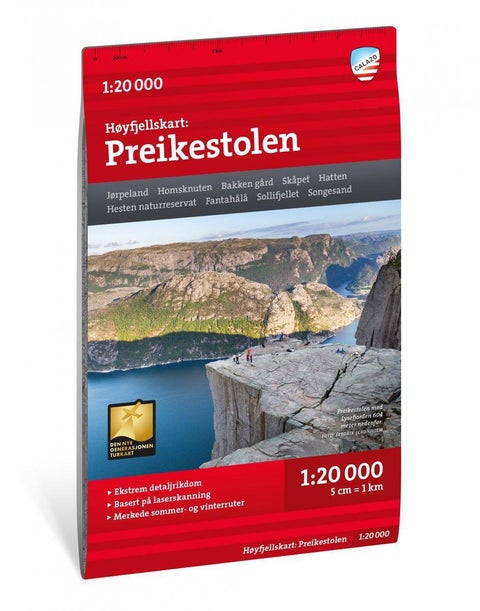 Høyfjellskart: Preikestolen
