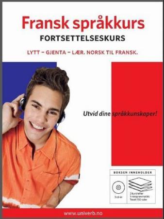 Fransk språkkurs - fortsettelseskurs : lytt, gjenta, lær : norsk til fransk
