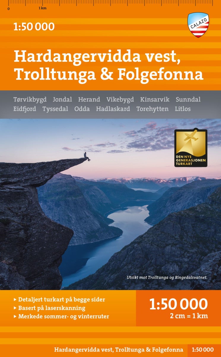 Hardangervidda vest, Trolltunga &amp; Folgefonna