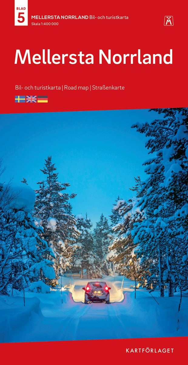 Mellersta Norrland - Bil- och turistkarta