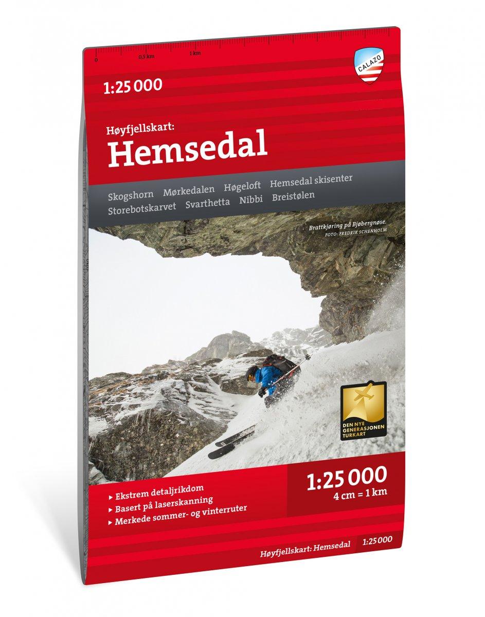 Høyfjellskart Hemsedal