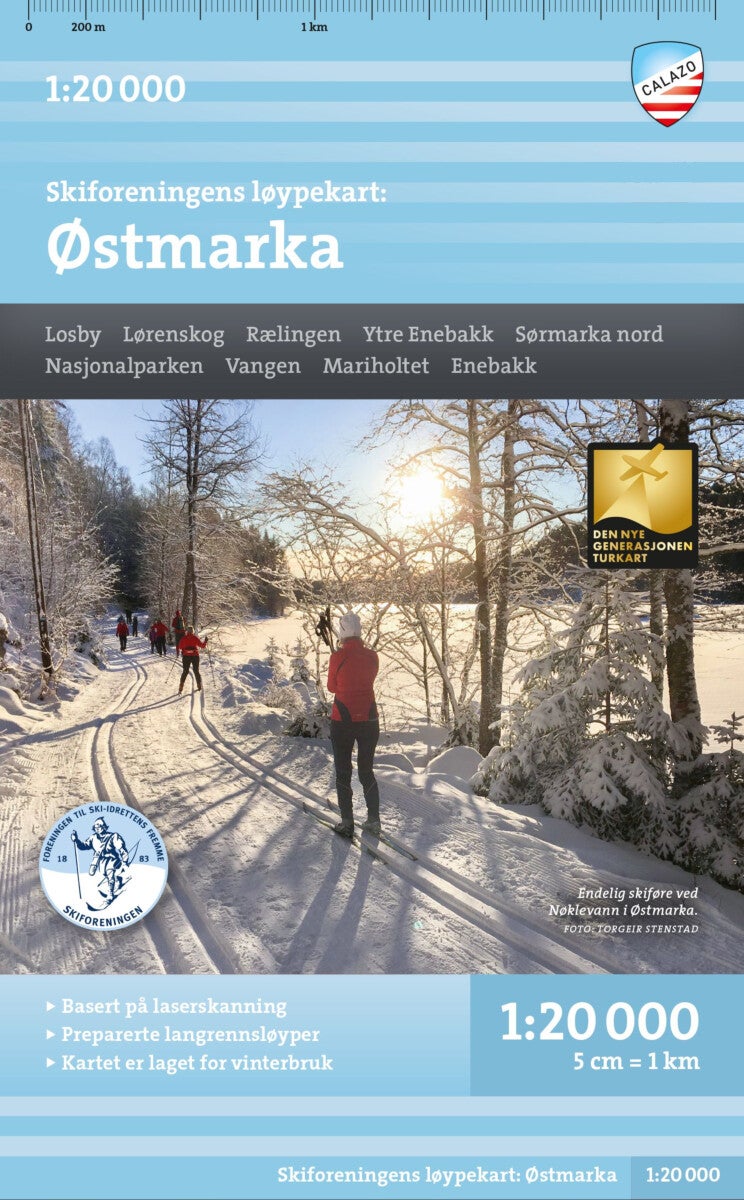 Løypekart Østmarka
