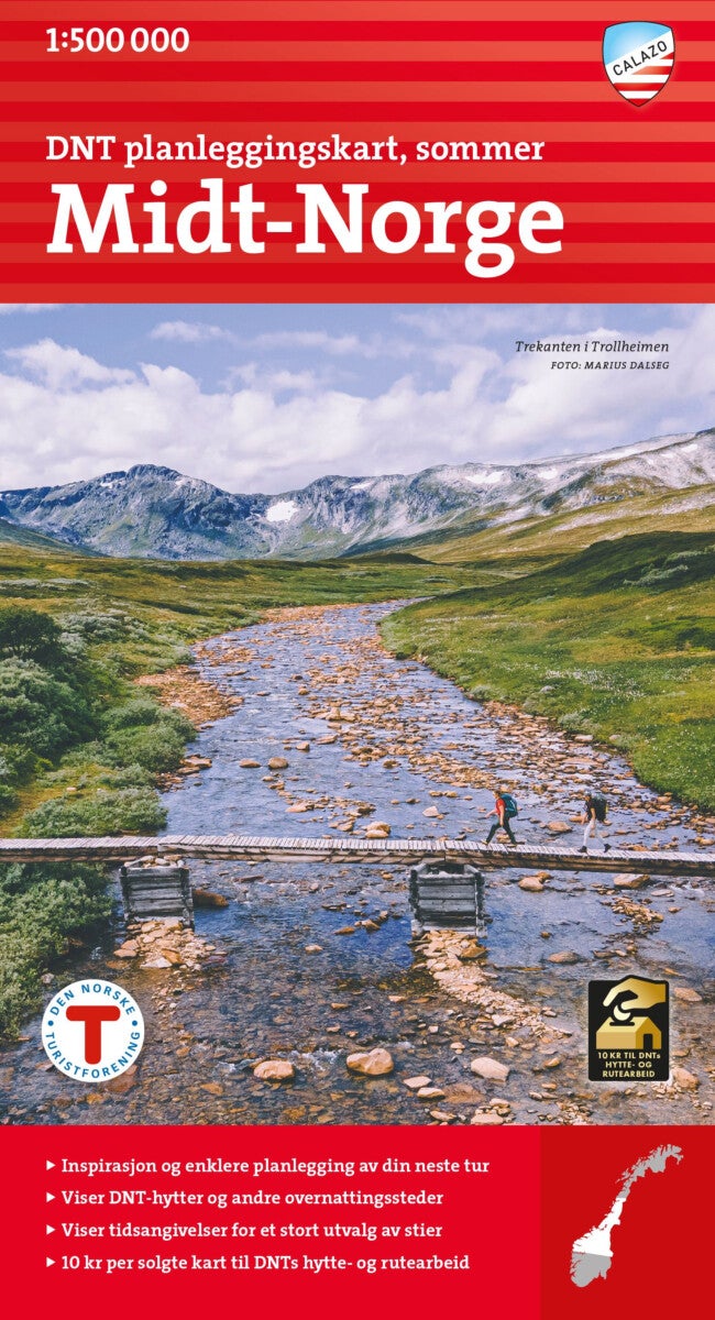 DNT planleggninskart Midt-Norge