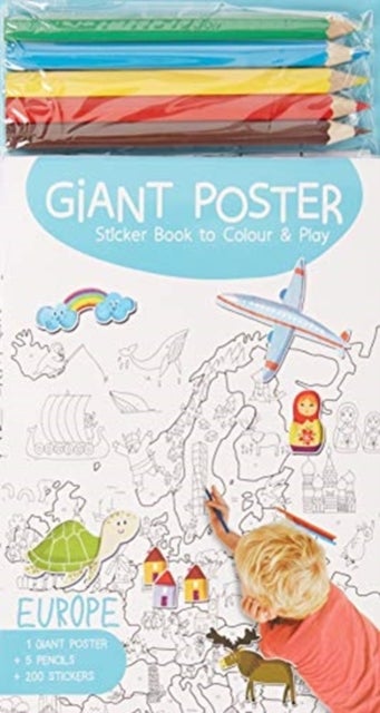 Giant Poster Colouring Book: Europe av Yoyo Books
