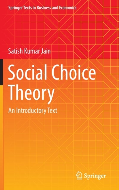 Bilde av Social Choice Theory Av Satish Kumar Jain